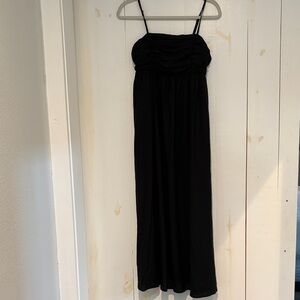 Linen blend black Free Assembly maxi dress